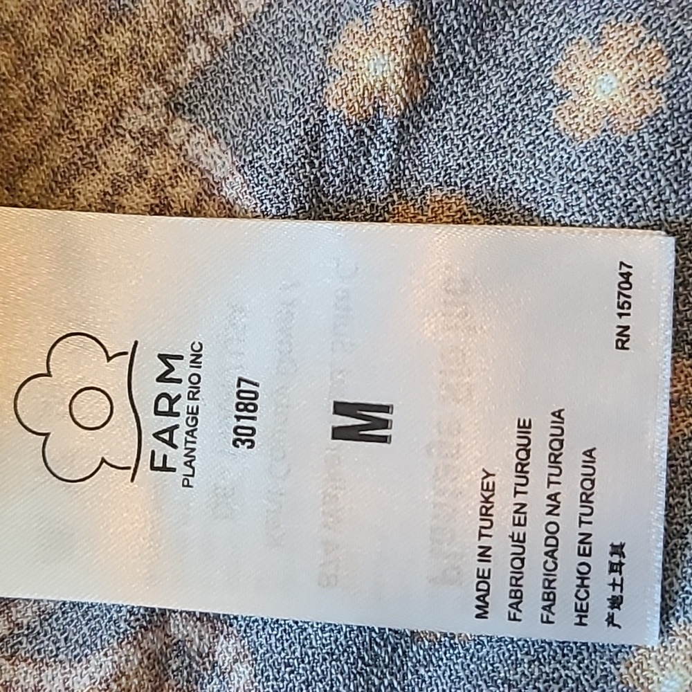 Nwot! Farm Rio flowered leopard long sleeve dress. - Picture 9 of 14